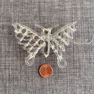 Glass butterfly decoration ornament